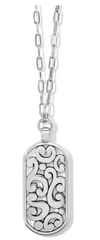 Contempo Token Tag Long Necklace
