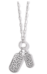 Contempo Token Tag Charm Necklace
