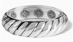 Athena Scalloped Hinged Bangle