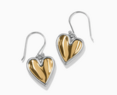 Cascade Heart Reversible French Wire Earrings