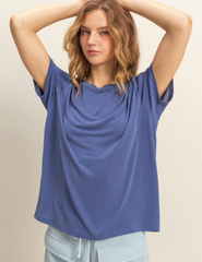 Basic Round Neck Short Sleeve T Shirt