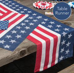 America Jacquard Table Runner