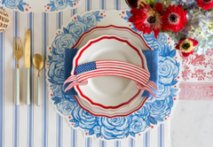 American Flag Banner Table Accent