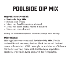 Coastal Kitchen- Poolside Dip Mix - NEW RELEASE