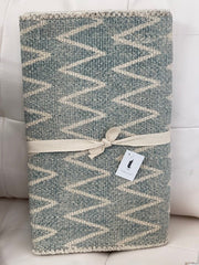 Aqua Zig Zag Table Runner