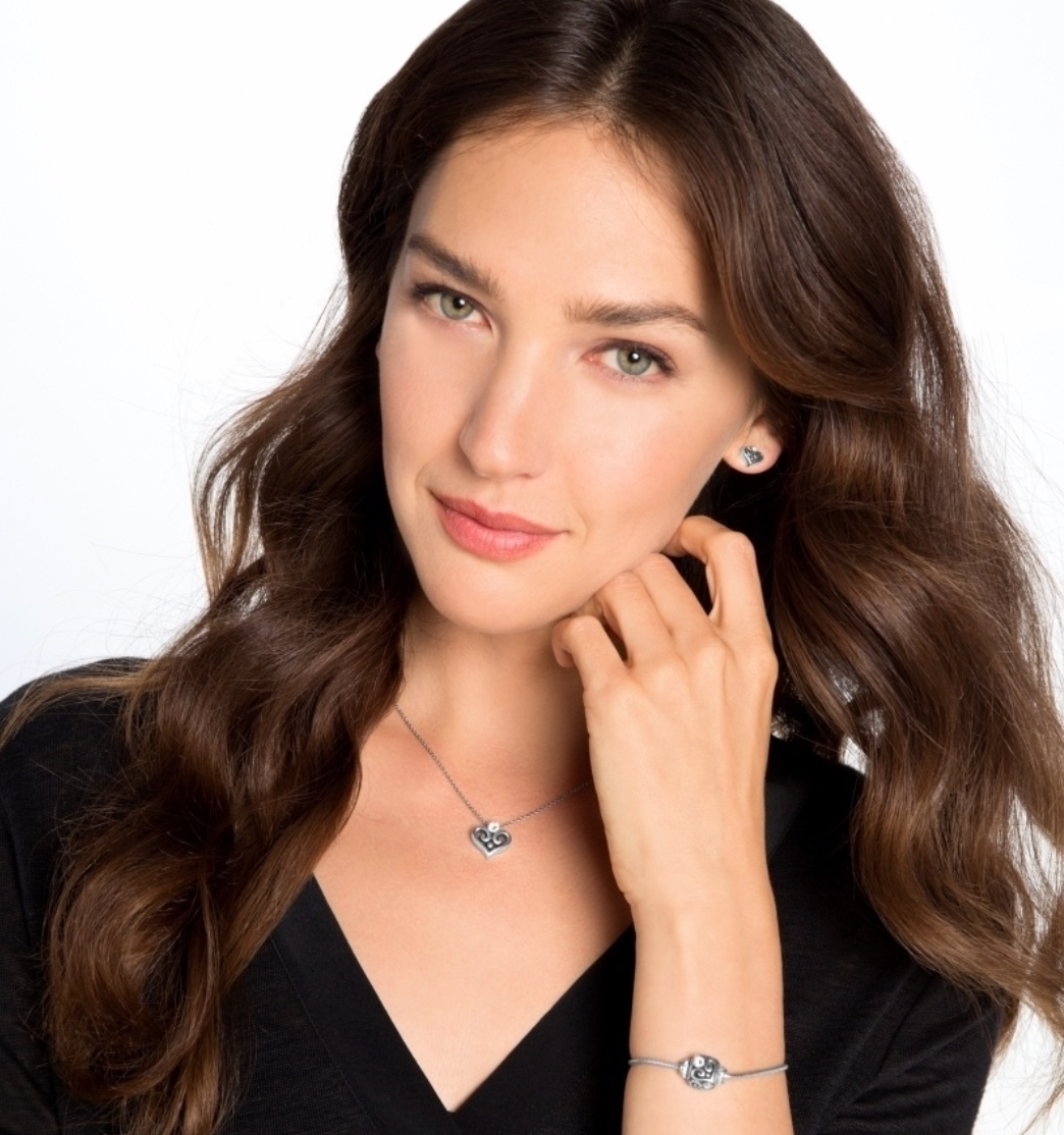 Alcazar Heart Mini Post Earrings