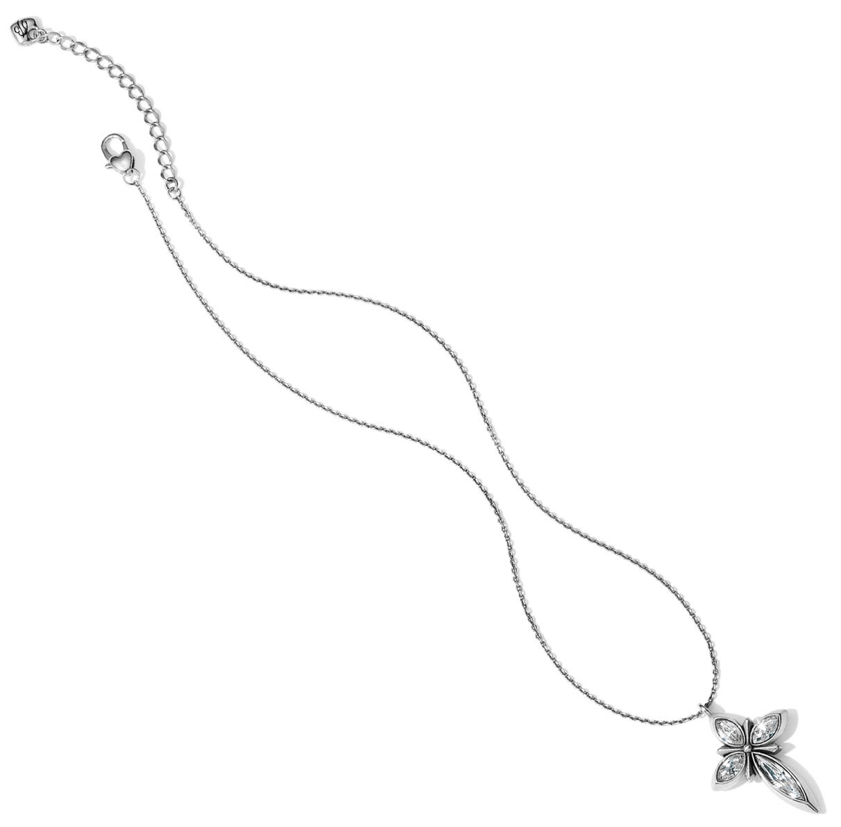 Crystal Spear Cross Necklace