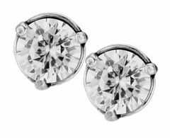 Brilliance 7MM Post Earrings