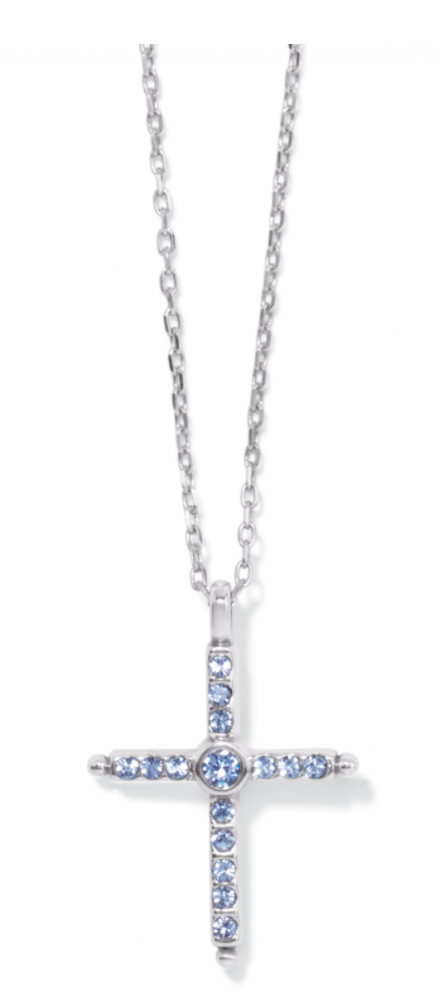Color Drops Cross Necklace