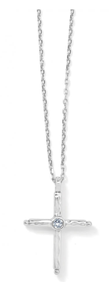 Color Drops Cross Necklace