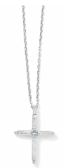 Color Drops Cross Necklace