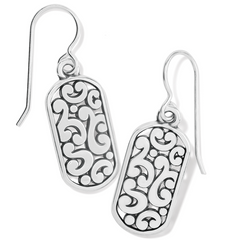 Contempo Token Tag French Wire Earrings