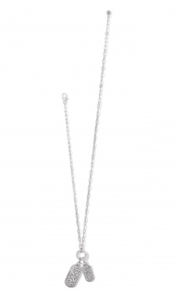Contempo Token Tag Charm Necklace