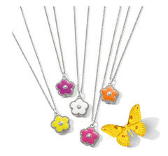 Dazzling Love Flower Necklace (Plum)