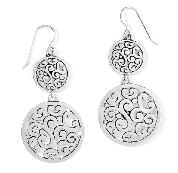 Contempo Medallion Duo French Wire Earrings
