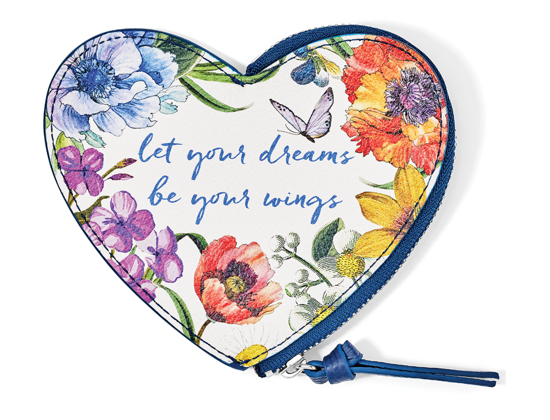 Blossom Hill Butterfly Heart Coin Purse