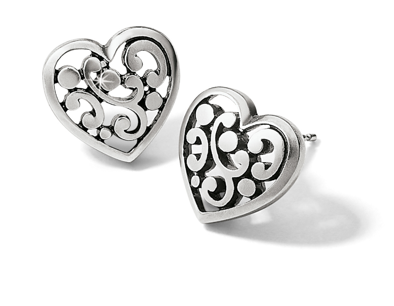Contempo Heart Post Earrings