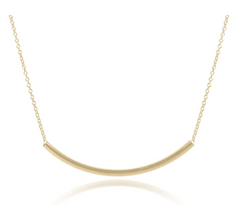 16" Necklace Gold - Bliss Bar Smooth