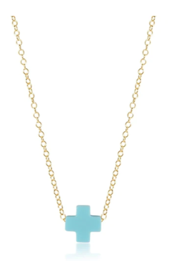 16" Necklace Gold - Signature Cross