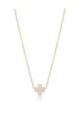 16" Necklace Gold - Signature Cross