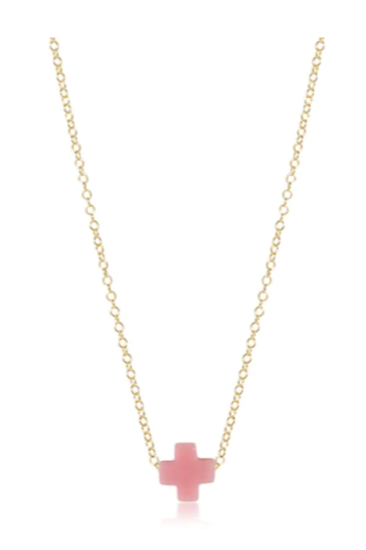16" Necklace Gold - Signature Cross