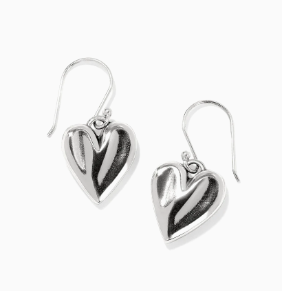 Cascade Heart Reversible French Wire Earrings