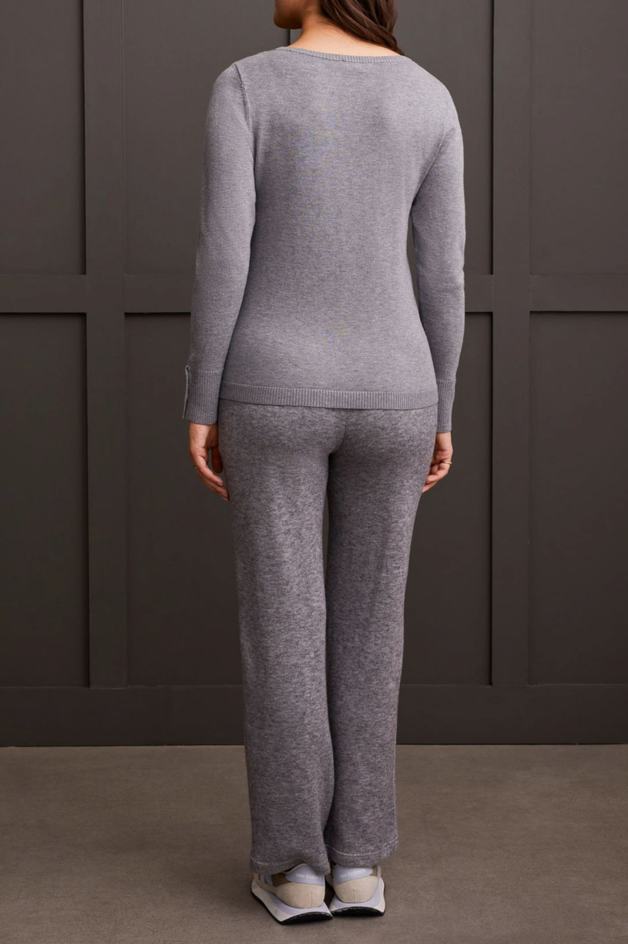 Boat Neck Sweater w/ Button Sleeve