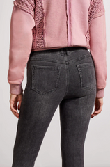 Audrey Icon Pull-On Ankle Skinny Jeans (Stone Black)
