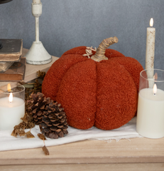 8" Boucle Pumpkin