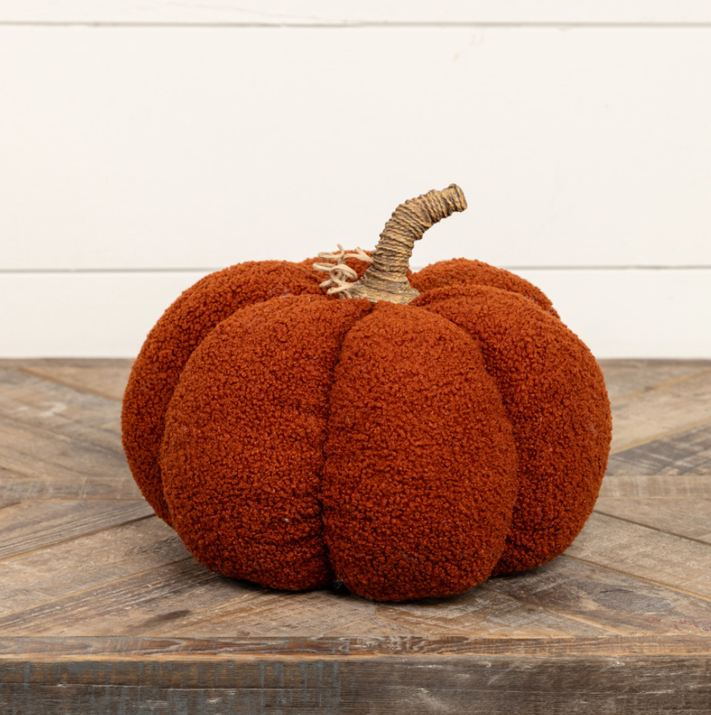 8" Boucle Pumpkin