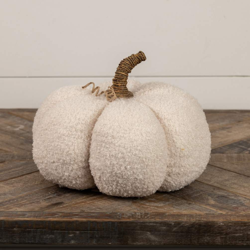8" Boucle Pumpkin