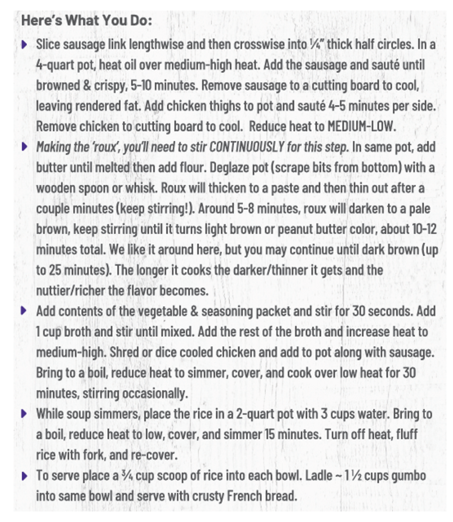 Anderson House Louisiana Backyard Cajun Gumbo