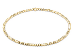 Classic Gold 2mm Bead Bracelet