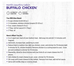 Anderson House North Country Cabin Buffalo Chicken Soup