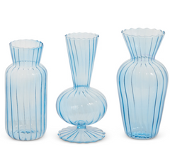 6" Blue Vases