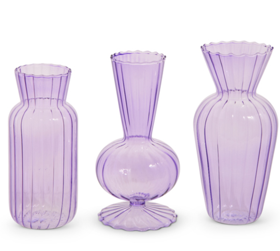 6" Purple Vases