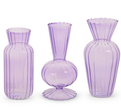 6" Purple Vases
