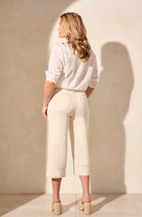 Brooke High Rise Cuffed Wide-Leg Girlfriend Jeans