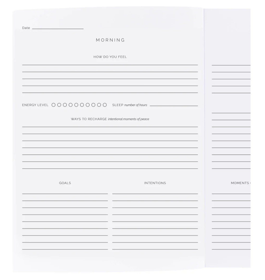 Daily Check In Journal: Make Today Great