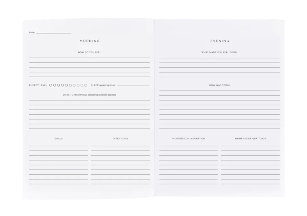 Daily Check In Journal: Make Today Great