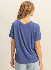 Basic Round Neck Short Sleeve T Shirt