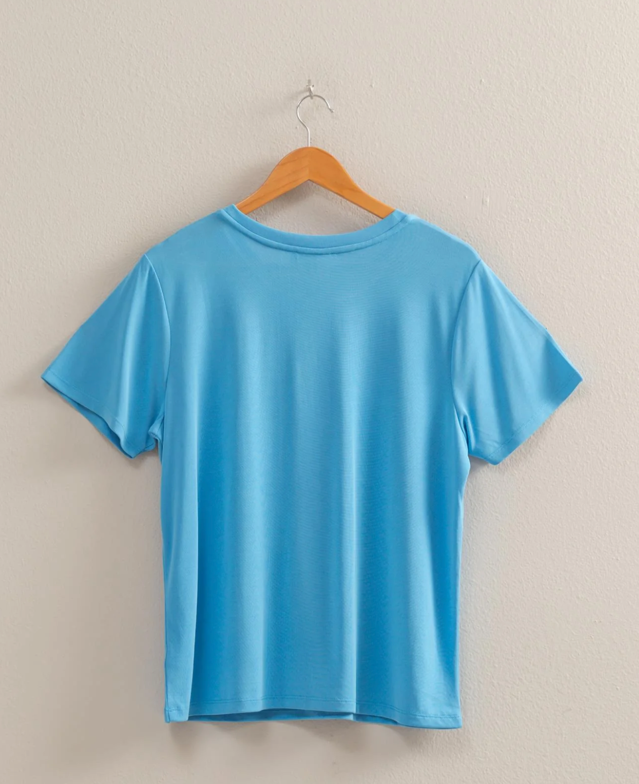 Basic Round Neck Short Sleeve T Shirt