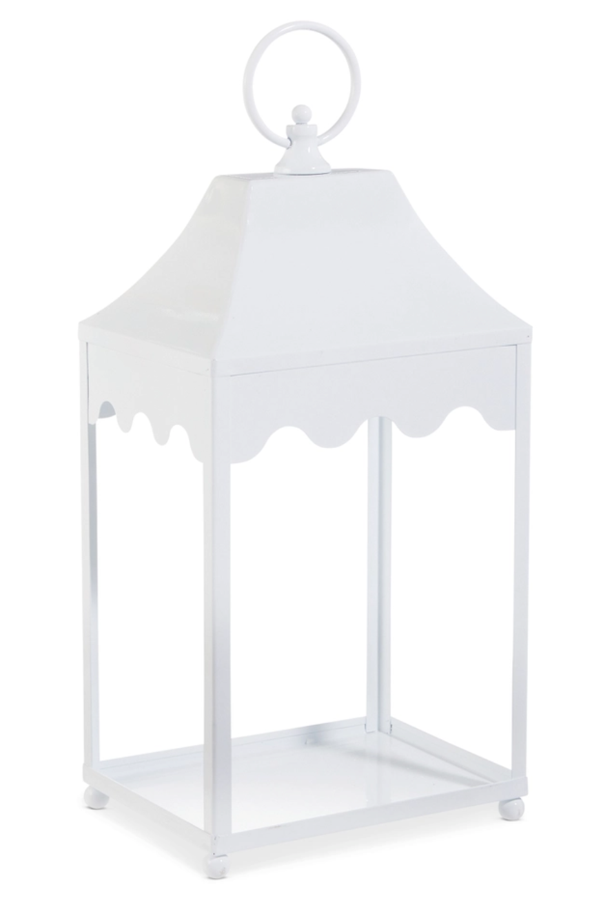 18" White Lantern