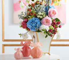 6.5" Pink Ruffle Vase