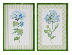 23.5" Azure Bloom Framed Print