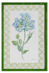 23.5" Azure Bloom Framed Print