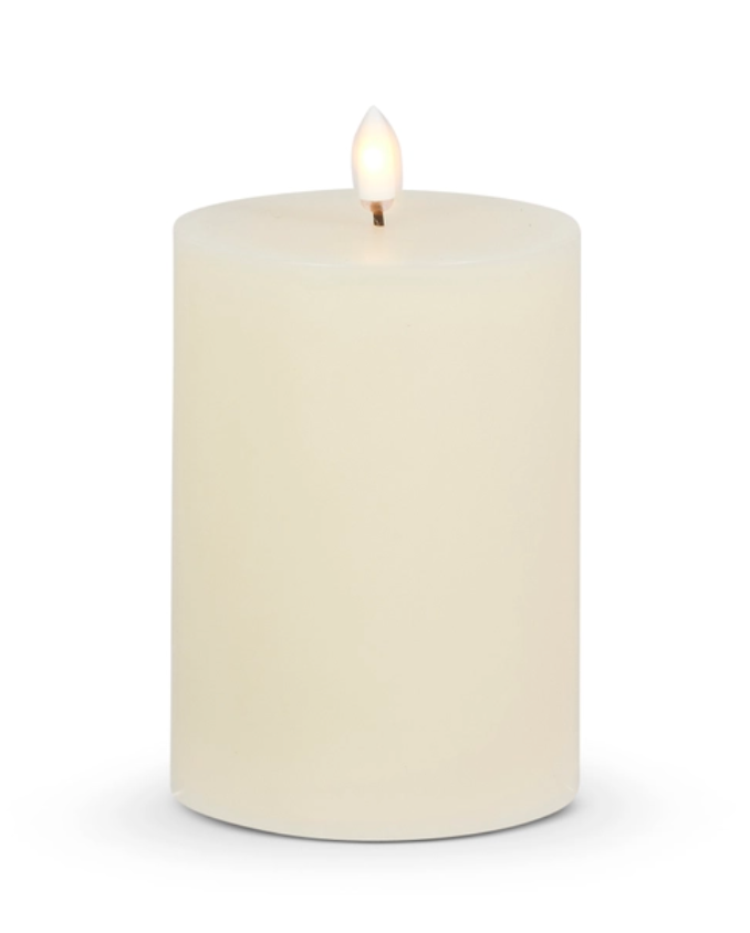 3.5" X 5" Ivory Pillar Candle