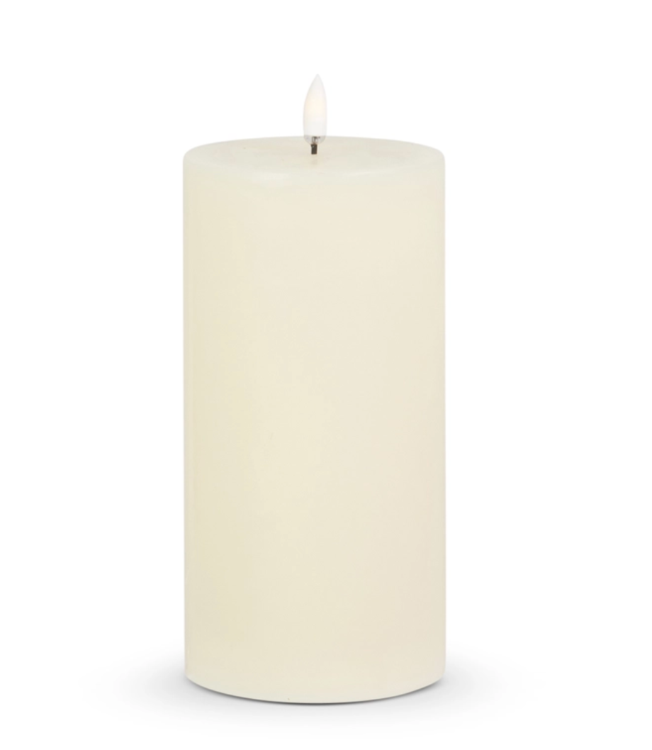 3.5" X 7" Ivory Pillar Candle