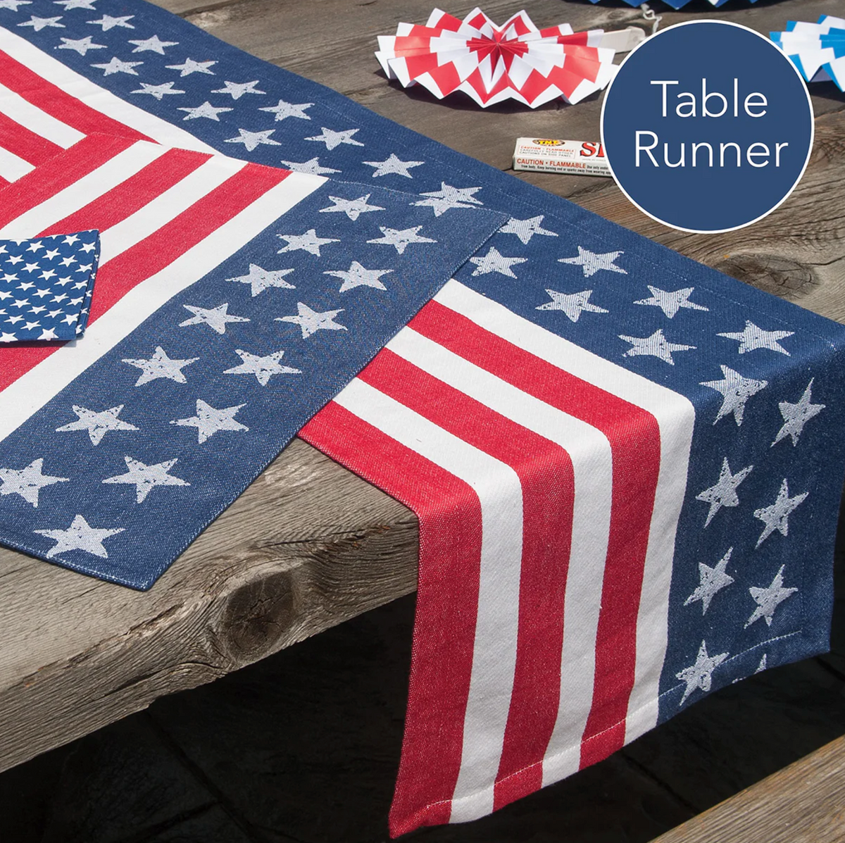 America Jacquard Table Runner