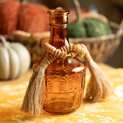 Amber Glass Harvest Vase